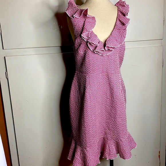 WAYF Dorian Mini Ruffle Hem Dress XL - Picture 6 of 10